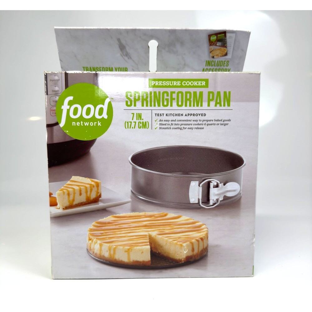 Food Network Pressure Cooker Springform Pan Nonstick Carbon Steel 7" Kitchen NEW